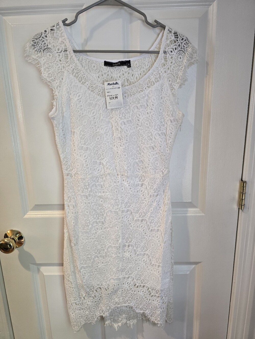 White Lace Cap Sleeve Dress - Brand: Dulcie